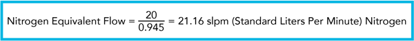 气体校正系数_氮当量流量