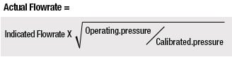 压力影响实际流量