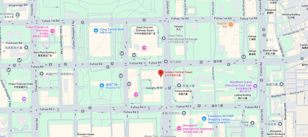 中国 - 深圳 地图